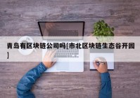 青岛有区块链公司吗[市北区块链生态谷开园]